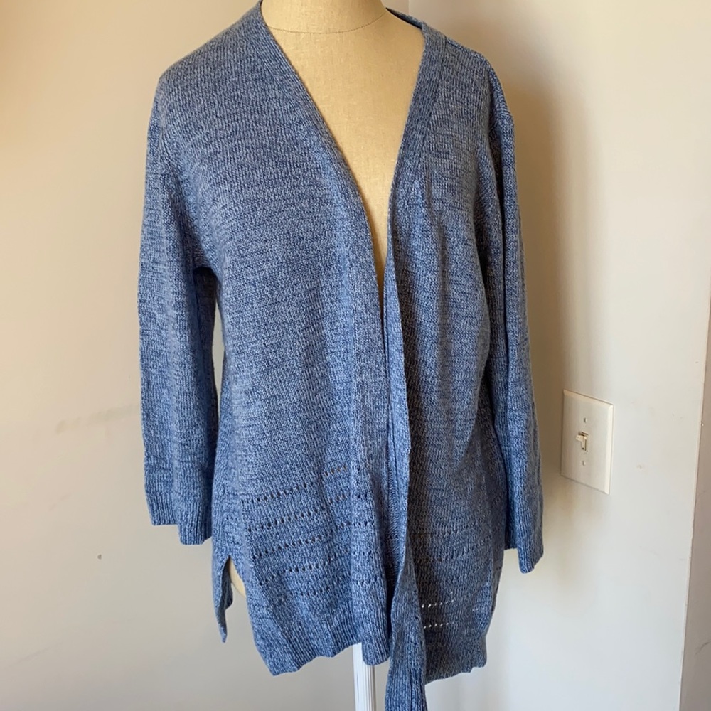 Karen Scott Heather's Blue Cardigan